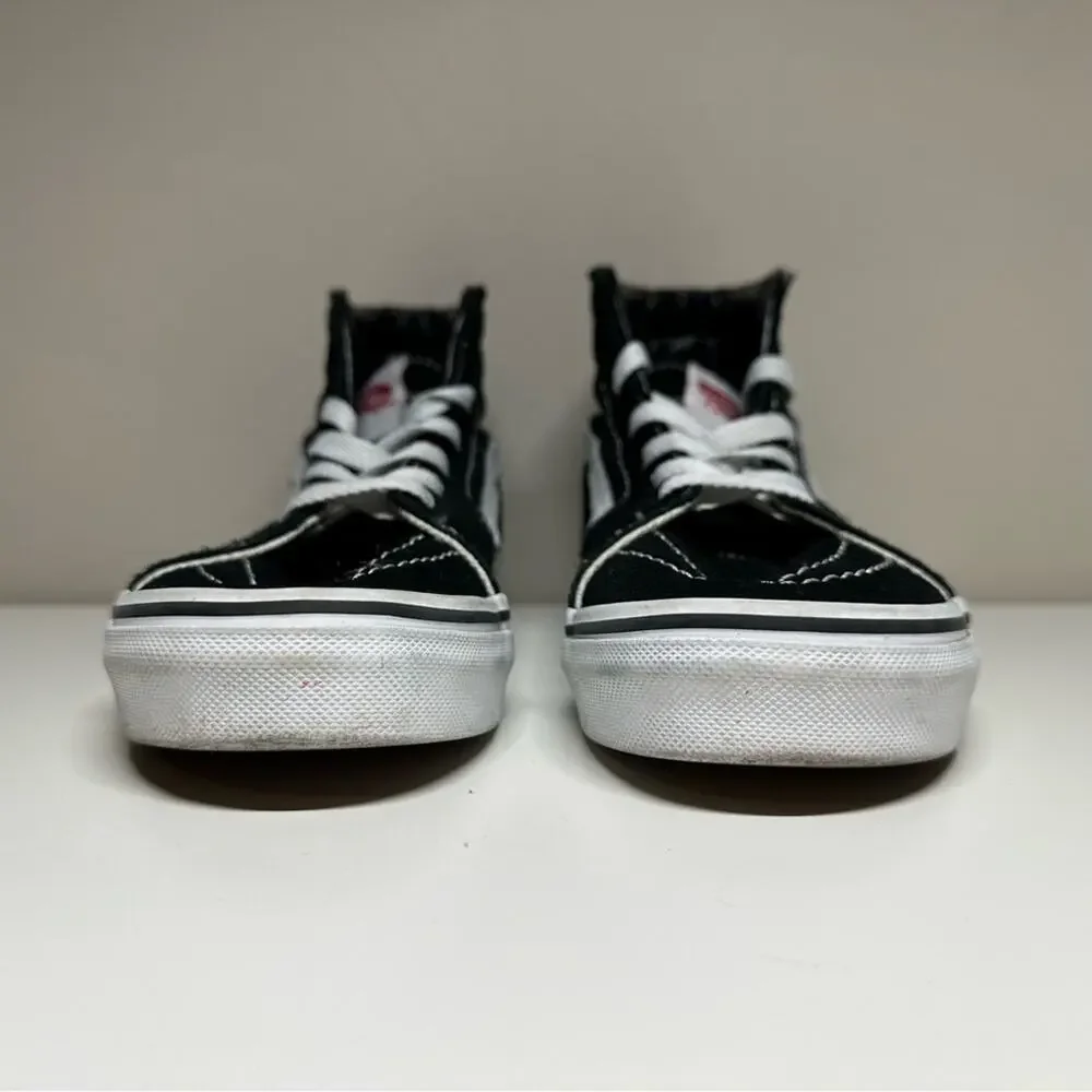 Vans | Kids Sk8-Hi Shoe | Black/White | Kids Size 3